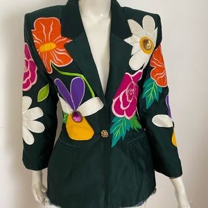 Vintage Floral Affluence Blazer